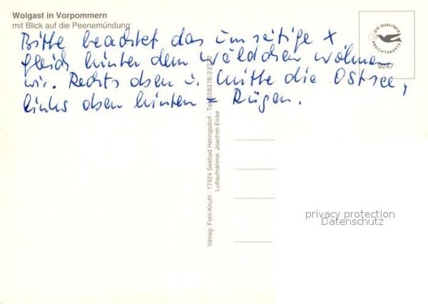 Wolgast Mecklenburg-Vorpommern Fliegeraufnahme Peenemündung – Bild 2