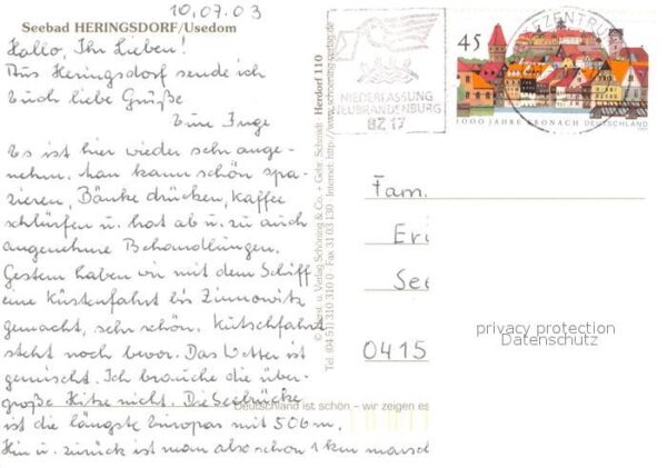 Heringsdorf Ostseebad Usedom Fliegeraufnahme mit Strand und Seebrück – Bild 2