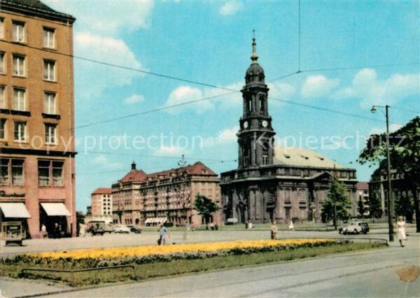 Dresden Altmarkt mit Kreuzkirche