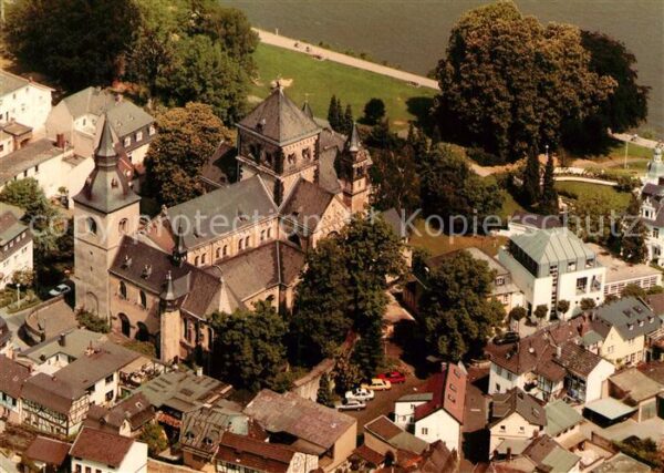 Remagen Fliegeraufnahme mit Pfarrkirche