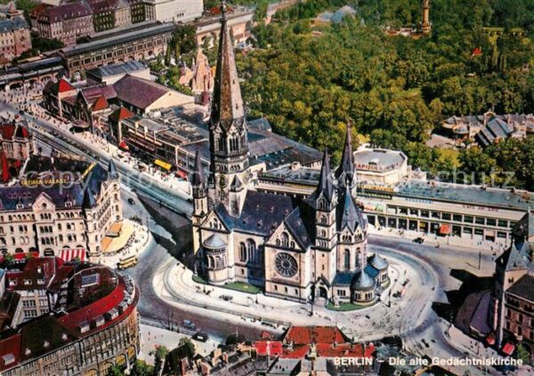 Berlin Fliegeraufnahme alte Gedächtniskirche