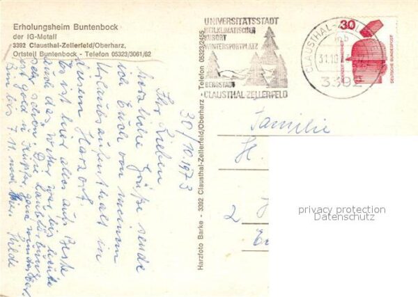 Clausthal-Zellerfeld Fliegeraufnahme Erholungsheim Buntenboc – Bild 2