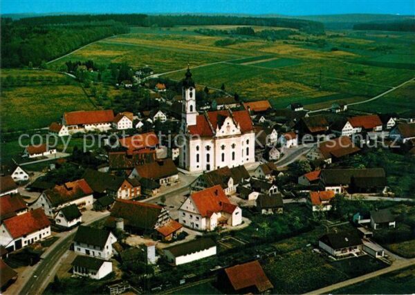 Bad Schussenried Fliegeraufnahme Wallfahrtskirche Steinh