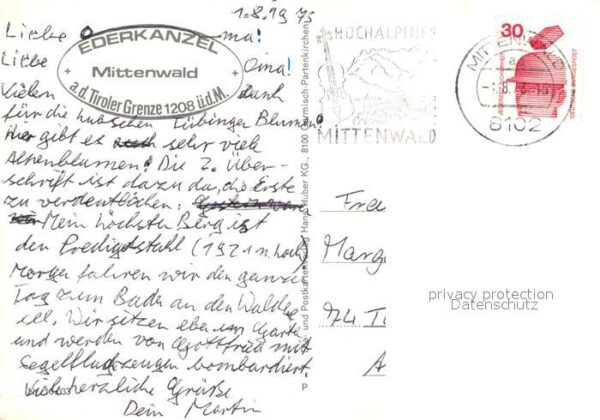 Mittenwald Bayern Ederkanzel – Bild 2