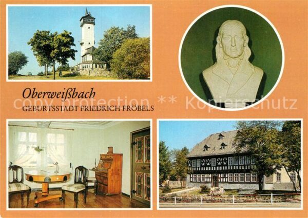 Oberweissbach Friedrich Fröbel Fröbelturm Büste-Fröbe
