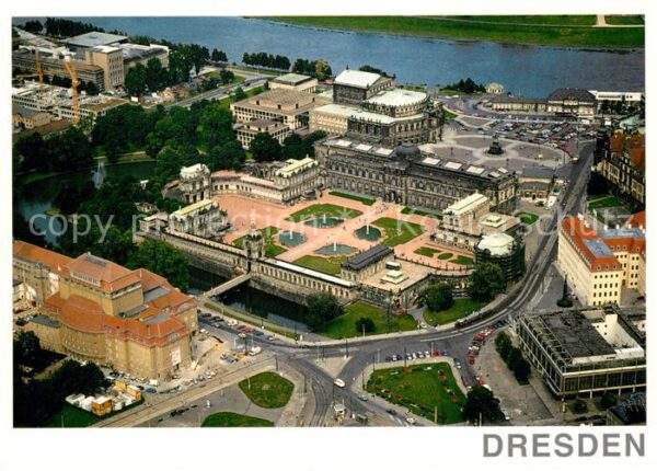 Dresden Fliegeraufnahme Zwinger