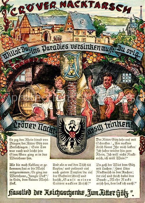 Kroev Mosel Cröver Nacktarsch Hauslied Reichsschenk