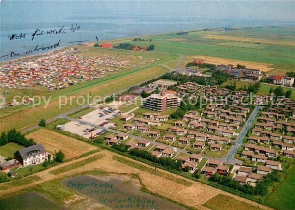 Tossens Nordseebad Fliegeraufnahme Wohnpark Halbinsel Butj