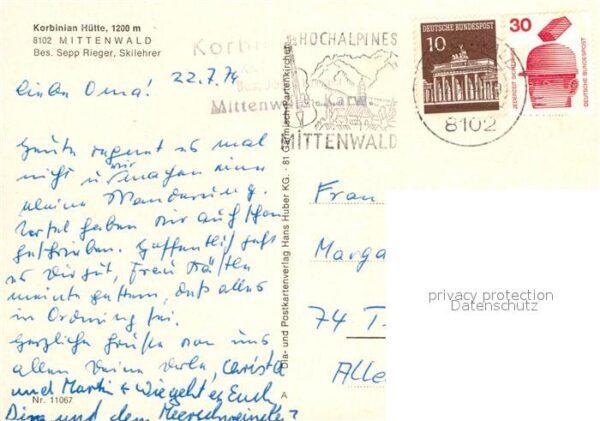 Mittenwald Bayern Korbinianhütte – Bild 2