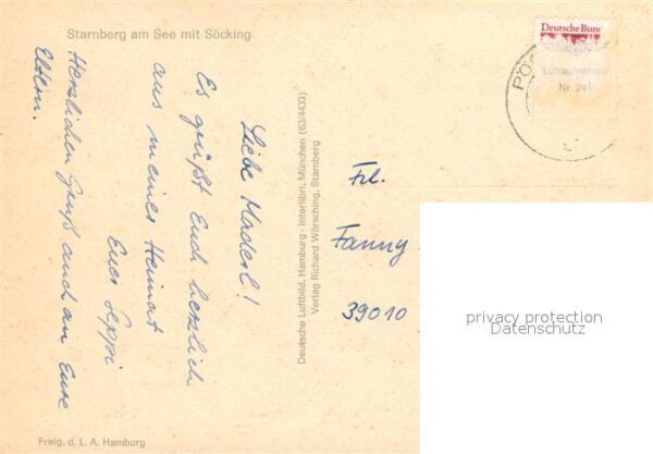 Starnberg Fliegeraufnahme mit See und Söcking – Bild 2