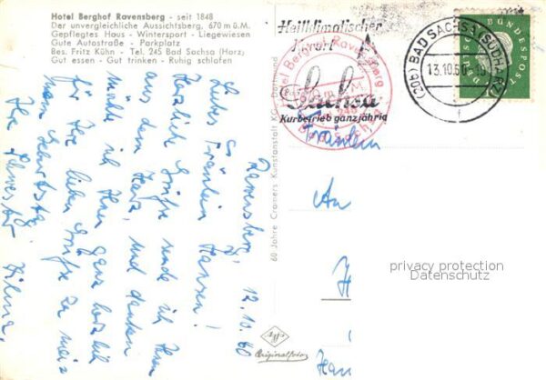 Bad Sachsa Harz Fliegeraufnahme Hotel Berghof Ravensber – Bild 2