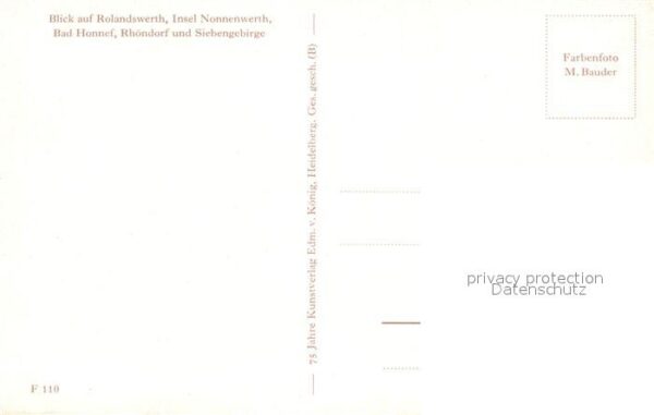 Rolandswerth Insel Nonnenwerth Bad Honnef Rhöndorf S – Bild 2