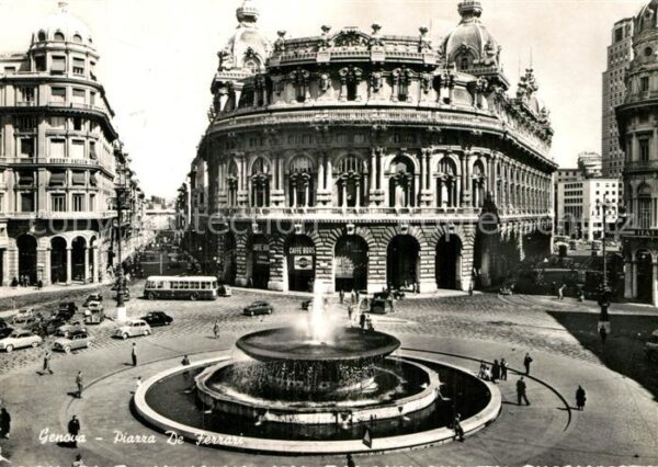 Genova Genua Liguria Piazza De Ferrari Fontana