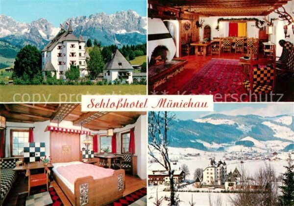 Kitzbuehel Tirol Schlosshotel Münichau Winterpanorama Al