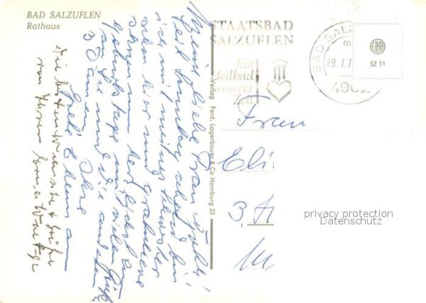 Bad Salzuflen Rathaus Apotheke Türschild – Bild 2