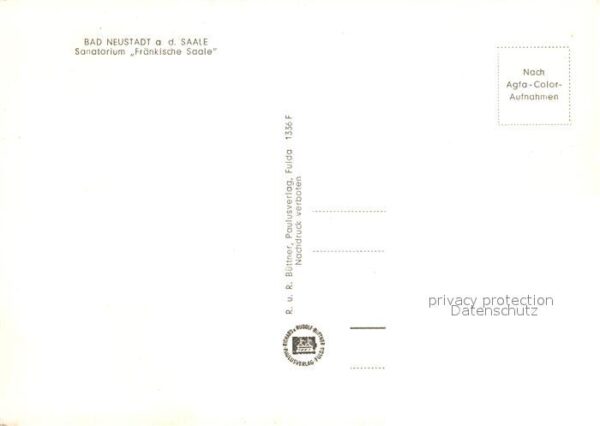 Bad Neustadt Sanatorium Fränkische Saale – Bild 2