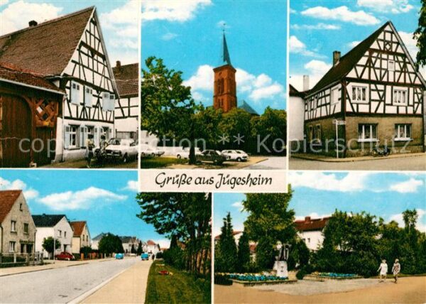 Juegesheim Fachwerkhäuser Kirche Strassenpartie De
