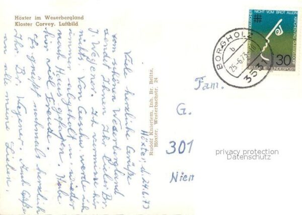 Hoexter Weser Kloster Corvey Fliegeraufnahme – Bild 2