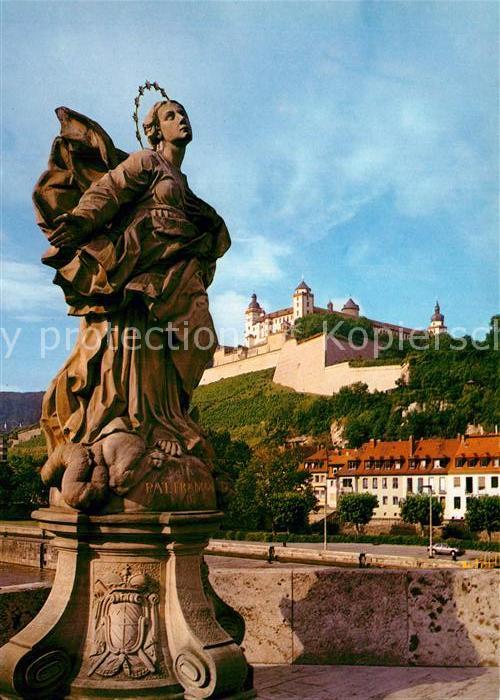 Wuerzburg Pat Franconia Alte Mainbrücke Festung M