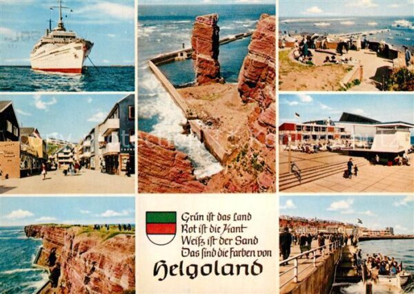 Insel Helgoland Nordseeinsel Fähre Lange Anne Steilküst