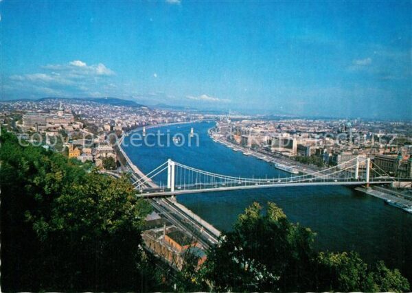 Budapest Latkep Stadtpanorama Donaubrücke