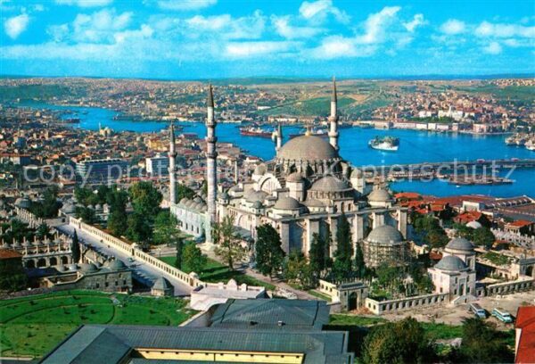 Istanbul Constantinopel Süleymaniye Camii ve Halic Moschee Mina