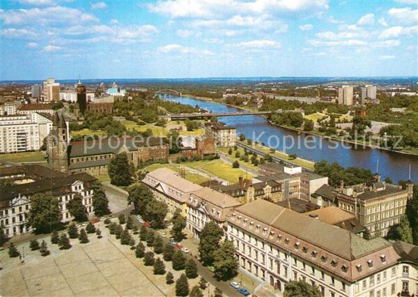 Magdeburg Panorama Blick vom Dom