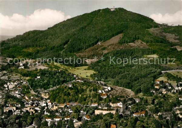 Baden-Baden Panorama Blick zum Merkur Fliegeraufnah