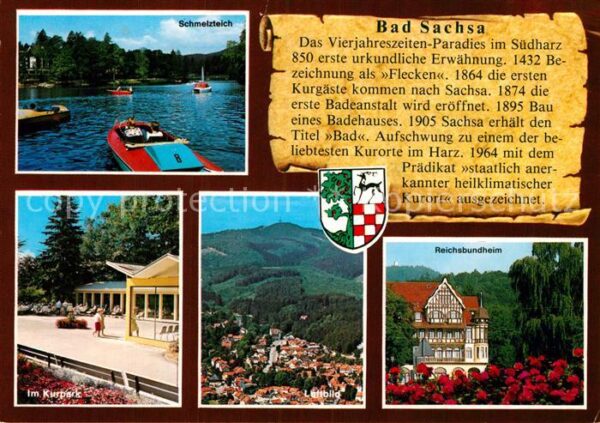 Bad Sachsa Harz Bootfahren Schmelzteich Kurpark Reichsb