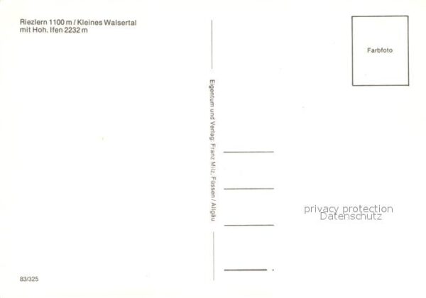 Riezlern Kleinwalsertal Vorarlberg Ortsansicht mit Kirche Hoher Ifen – Bild 2