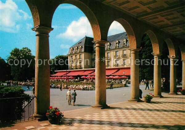 Bad Pyrmont Arkaden Blick zum Kurhaus