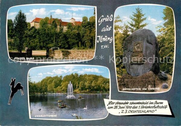 Iburg Teutoburger Wald Schloss Charlottensee Zeppelinstein am