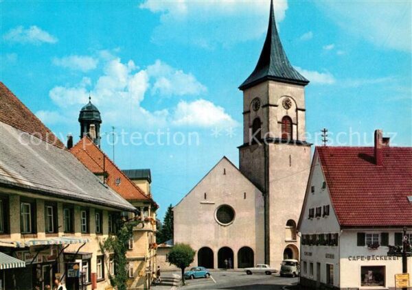 Lenzkirch St Nikolauskirche und Rathaus Kurort im
