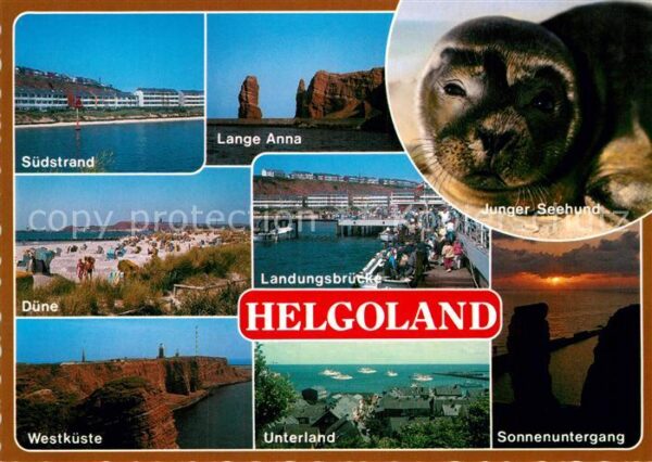 Helgoland Südstrand Düne Westküste Lange Anna Fel