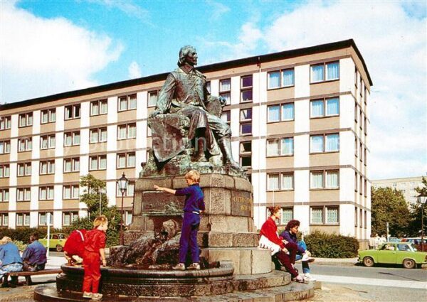 Magdeburg Alter Markt Denkmal Otto von Guericke S