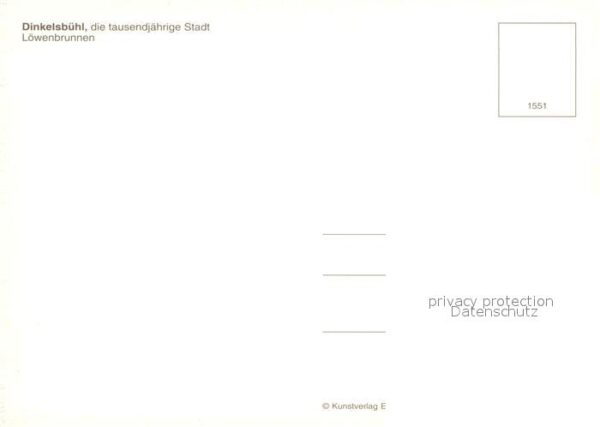 Dinkelsbuehl Löwenbrunnen Altstadt Turm 1000jährige – Bild 2