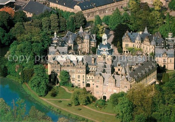 Bueckeburg Schloss Fliegeraufnahme