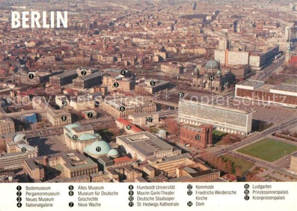 Berlin City Überblick Fliegeraufnahme