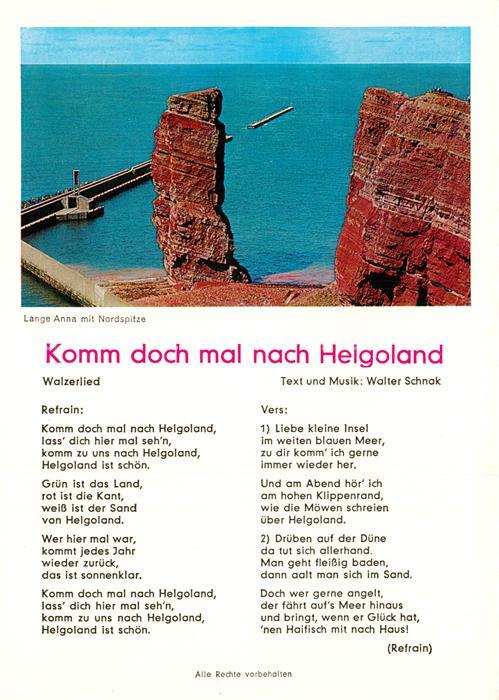 Helgoland Lange Anna mit Nordspitze Steilküste No