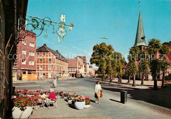 Bergedorf Hamburg Platz Strassencafe Türschild Kirche