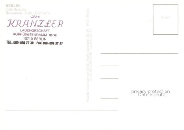 Berlin Cafe Kranzler – Bild 2