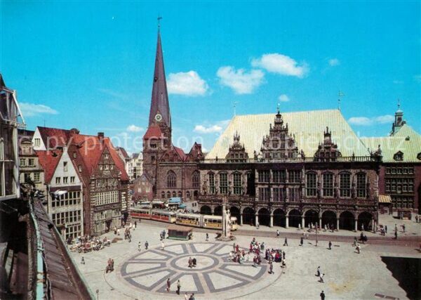 Bremen Marktplatz mit Rathaus und Unser Lieben