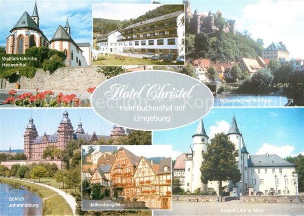 Heimbuchenthal Hotel Christel Wallfahrtskirche Werthei