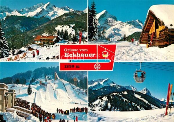 Eckbauer Alm Berggasthof Olympia Skistadion Alpspitz