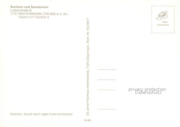 Bad Duerrheim Kurheim und Sanatorium – Bild 2