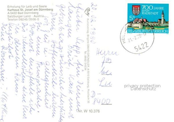 Bad Duerrnberg Hallein Kurhaus St Josef – Bild 2