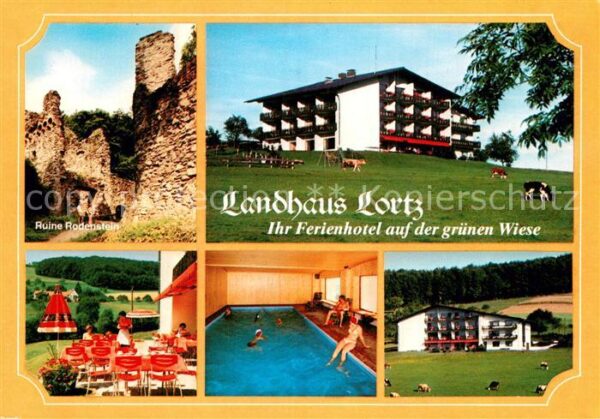 Eberbach Odenwald Landhaus Lortz Ruine Rodenstein Terrass