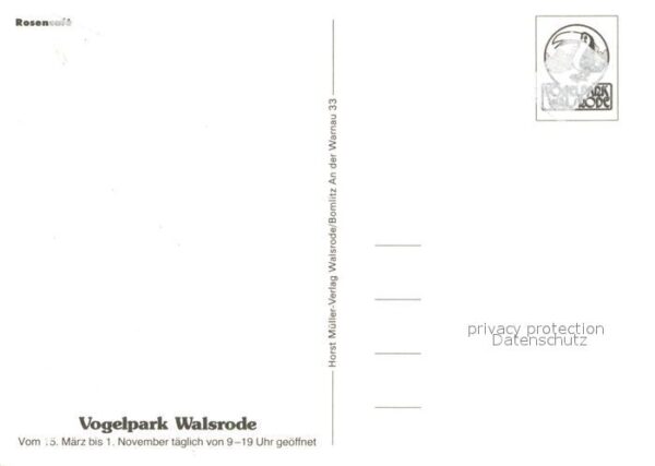 Walsrode Lueneburger Heide Vogelpark Walsrode Rosencafe – Bild 2