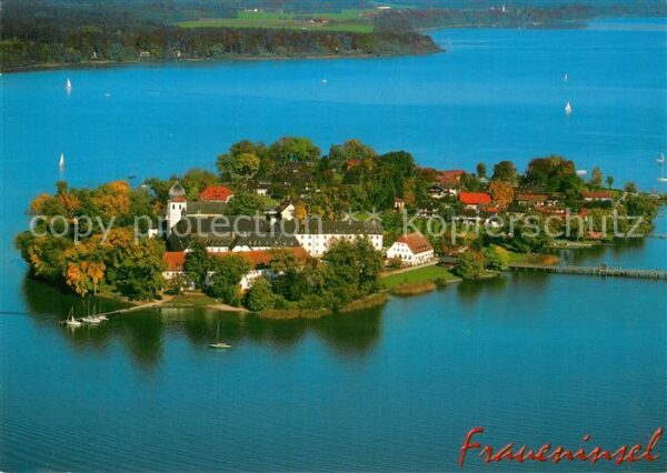 Fraueninsel Chiemsee Kloster Frauenwörth Fliegeraufnahme