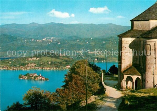 Lago d Orta Veduta su Orta S Giulio da Boleto